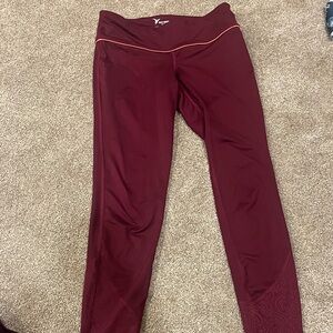 Old Navy Maroon Athletic Leggings/ Yoga Pant